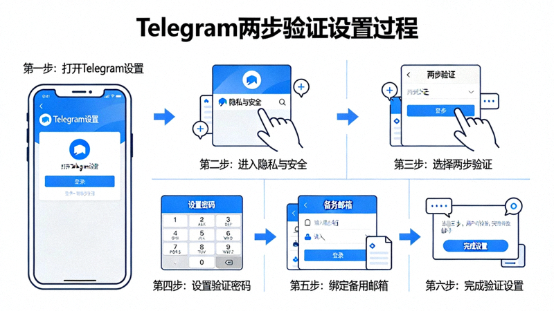Telegram两步验证设置过程详细步骤图解